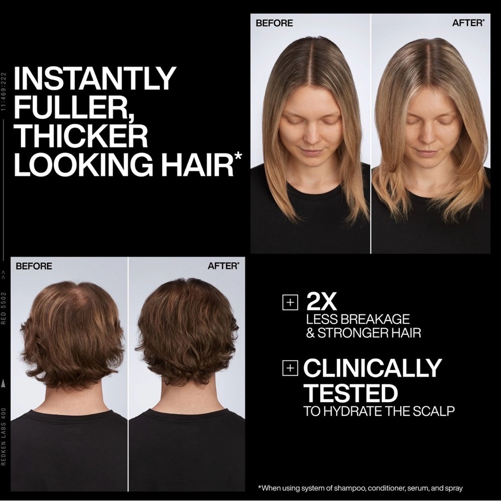 Redken Acidic Grow Full Shampoo & Conditioner Set - Liter Size - Picture 3 of 4